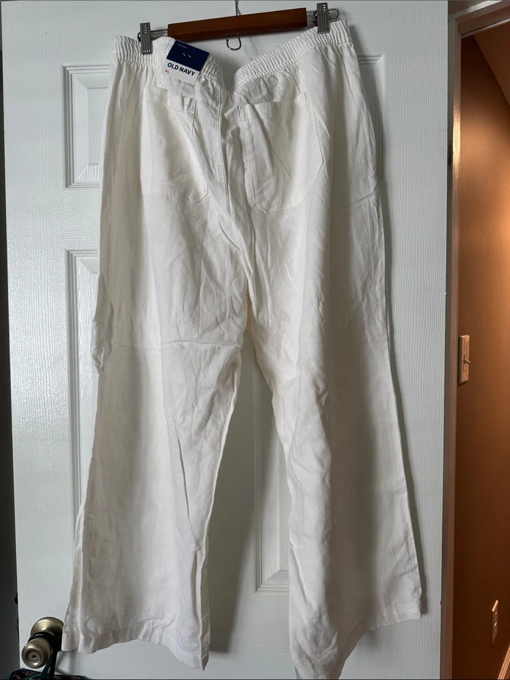 Old Navy Men's Off-White Drawstring Joggers